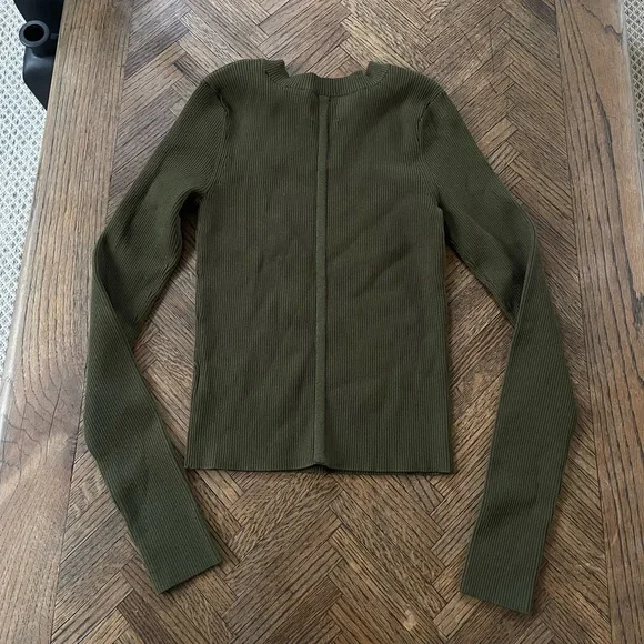 Grey/Ven Long Sleeve Knit Top - Picture 2 of 5